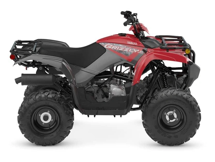 2025 Yamaha Grizzly 110 Grizzly 110 Grey Metallic / Red