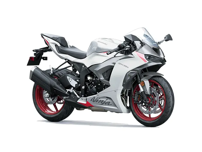 2025 Kawasaki NINJA ZX-6R Pearl Robotic White / Metallic Graphite Gray