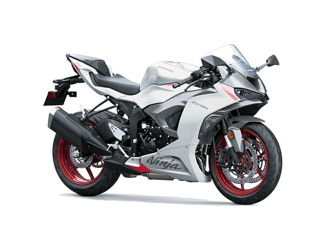 Kawasaki NINJA ZX-6R NINJA ZX-6R Blanc Robotique Perle / Gris Graphite Métallisé 2025 alt