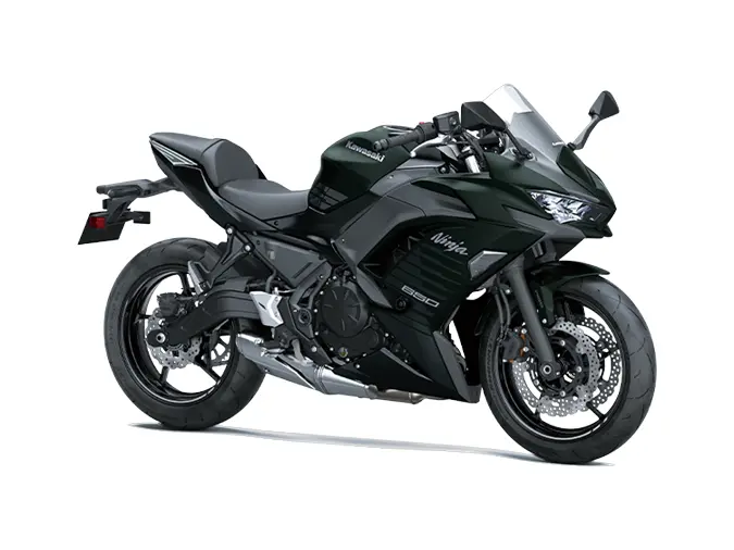 Kawasaki NINJA 650 Vert Foncé Mat Métallisé / Noir Étincelle Métallisé 2025