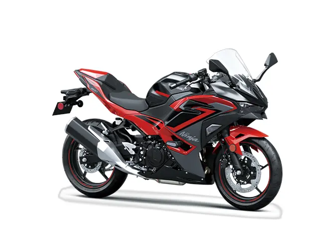 Kawasaki NINJA 500 SE Rouge Passion / Noir Étincelant Métallisé / Gris Foncé Mat Métallisé 2025