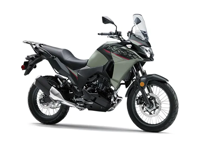 2025 Kawasaki VERSYS-X 300 Pearl Matte Sage Green / Metallic Matte Carbon Gray