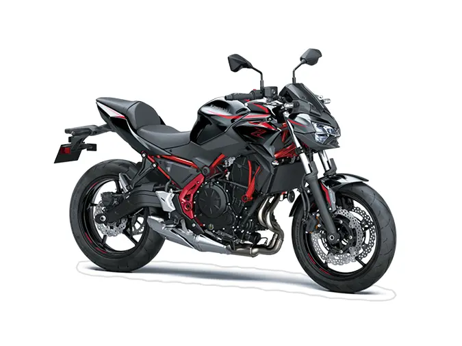 2025 Kawasaki Z650 Metallic Spark Black / Red