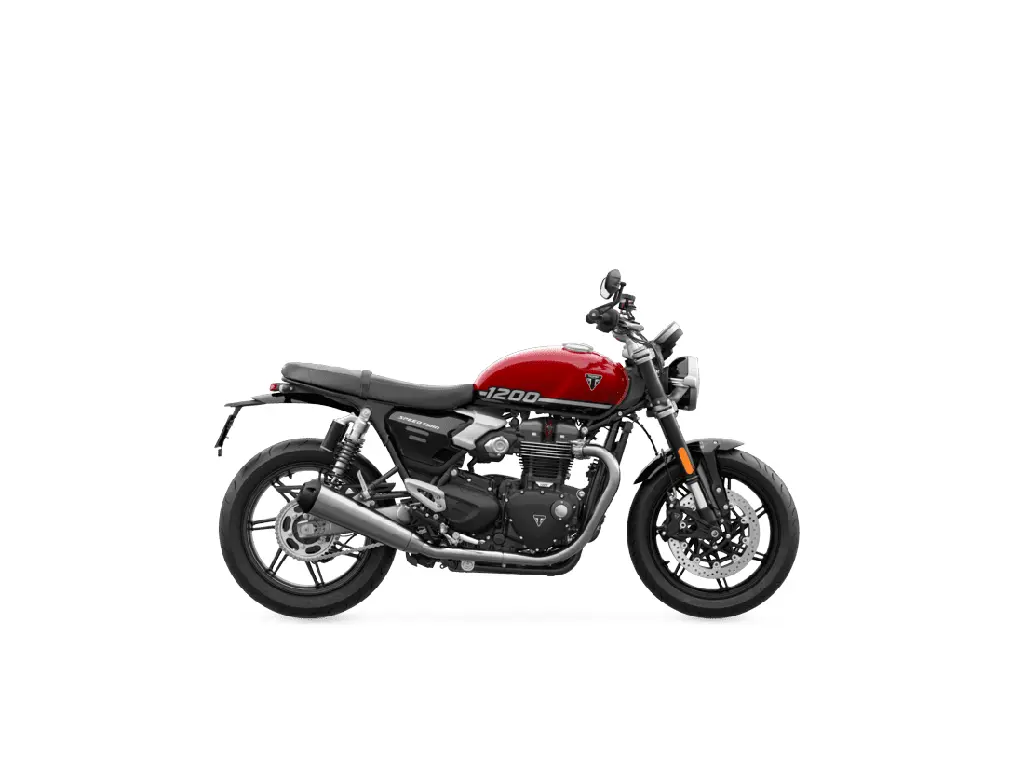 2025 Triumph Speed Twin 1200 Carnival Red / Sapphire Black