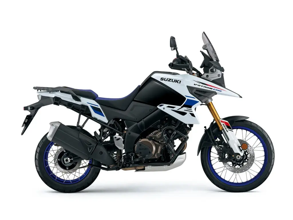 2025 Suzuki V-Strom 1050DE Pearl Tech White / Glass Sparkle Black