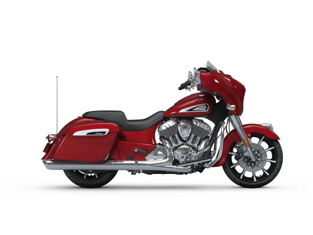 2025 Indian Motorcycle Chieftain Limited with Powerband Audio Package Sunset Red Metallic