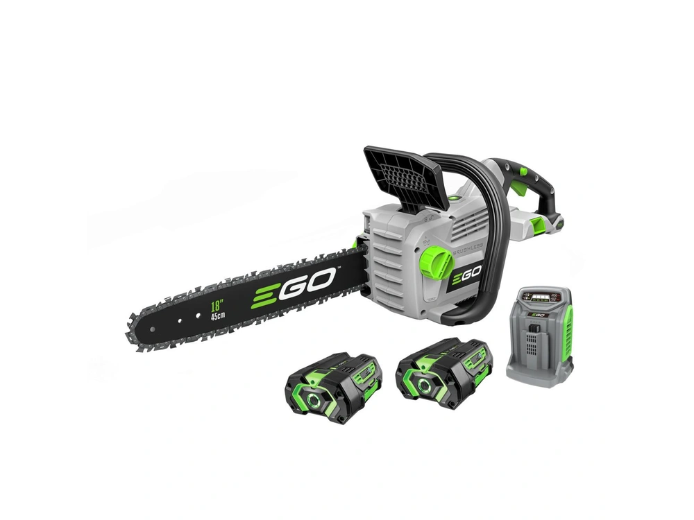 EGO Scie à Chaîne 18″ (2 x Batt. G3 5.0 Ah + Ch. rapide) Scie à Chaîne 18″ (2 x Batt. G3 5.0 Ah + Ch. rapide) CS1804-2 alt