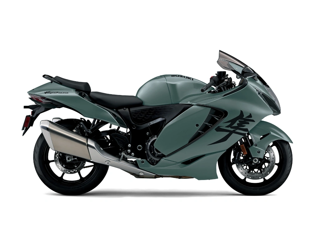 Suzuki Hayabusa Hayabusa Vert Acier Mat Métallisé / Noir Étincelant À Paillettes De Verre 2025 alt