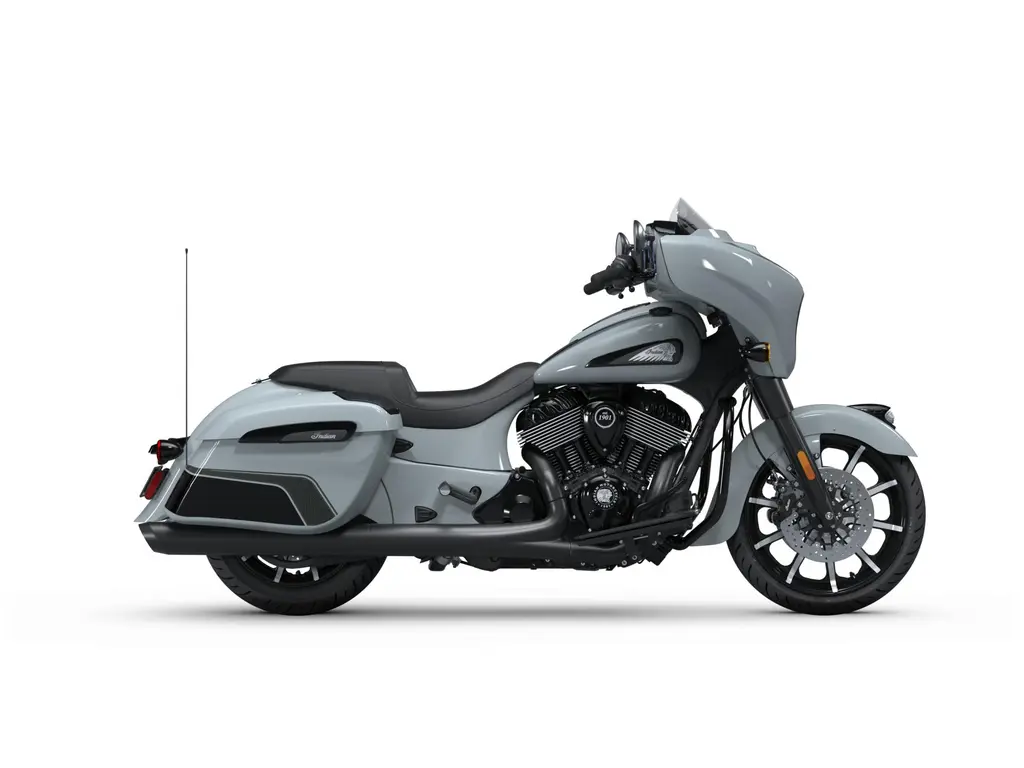 2025 Indian Motorcycle Chieftain Dark Horse with PowerBand Audio Package Storm Gray/Graphics