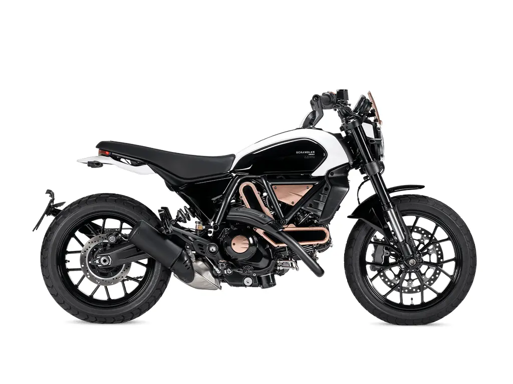 Ducati Scrambler 10° Anniversario Rizoma Edition Stone white | Metal Rose 2025