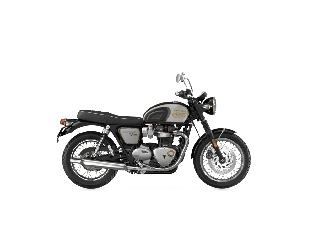 2023 Triumph T120 T120 Icon Edition - Sapphire Black Aluminium Silver alt