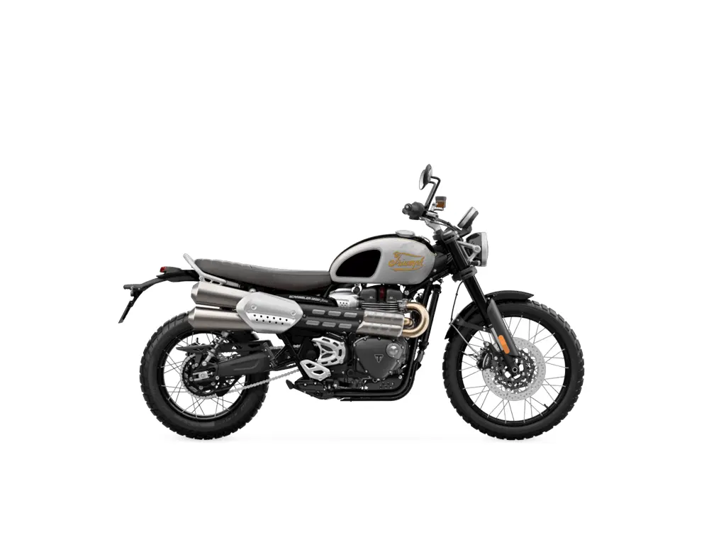 2024 Triumph Scrambler 1200 X 2024 Icon Edition - Aluminium Silver Sapphire Black