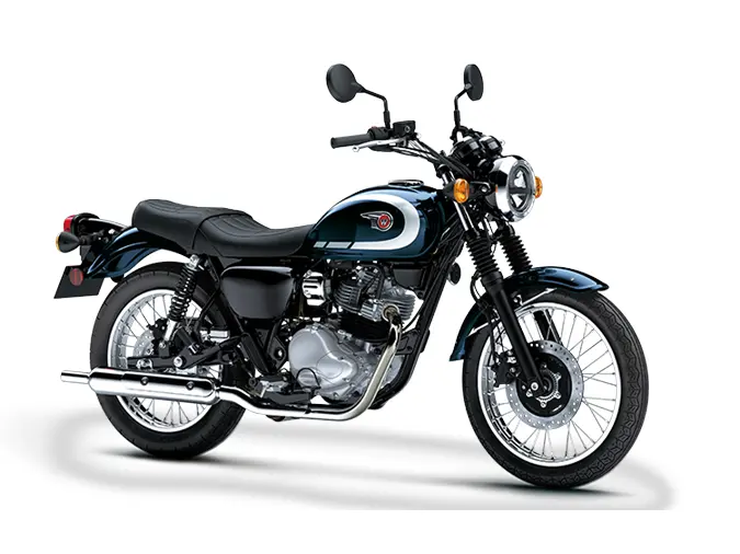 2025 Kawasaki W230 Metallic Ocean Blue / Ebony