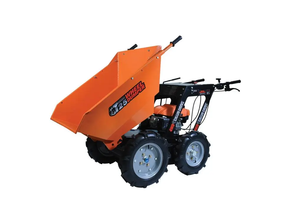 Ducar Motorized Wheel Barrow T25 Motorized wheelbarrow W/Tow hitch & Bin extension