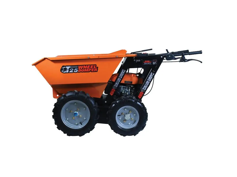 Ducar Motorized Wheel Barrow T25 Motorized wheelbarrow W/Tow hitch & Bin extension