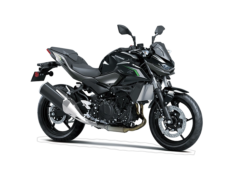 Kawasaki Z500 Z500 Noir Étincelle Métallisé / Gris Graphène Mat Métallisé 2024 alt