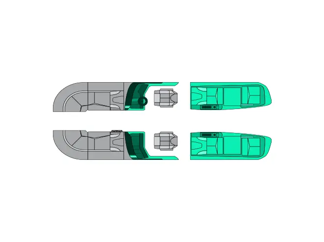 2024 Manitou LX 23 Split Rear Windshield (SRW)