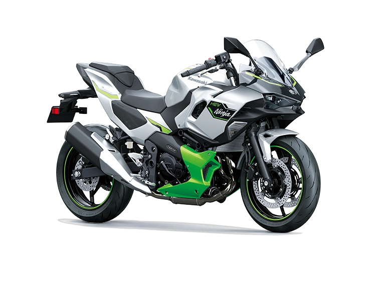 2024 Kawasaki NINJA 7 HYBRID NINJA 7 HYBRID Metallic Bright Silver / Metallic Matte Lime Green / Ebony alt