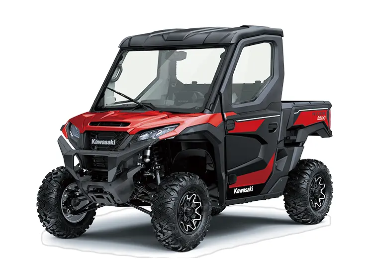2025 Kawasaki RIDGE HVAC Candy Persimmon Red The Power Store