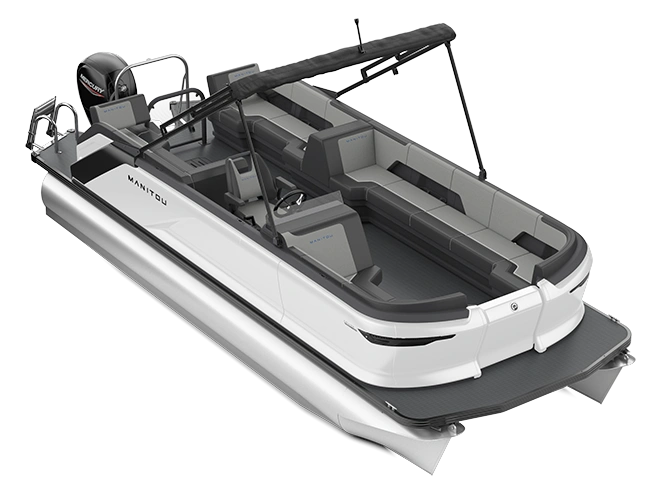 2024 Manitou Cruise Cruise 22 Bench Stone Blue alt