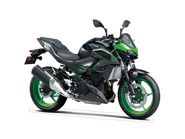 Kawasaki Z500 Z500 SE Vert Lime Bonbon / Noir Étincelle Mat Métallisé / Gris Graphène Mat Métallisé 2024 alt