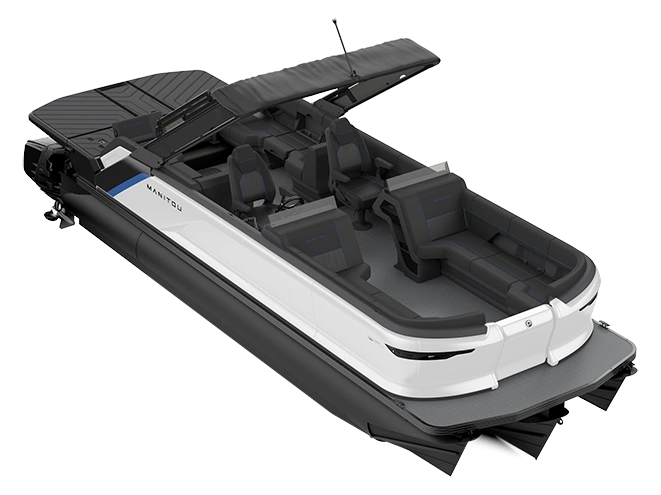 2024 Manitou Explore Dual Engine Explore 24 Max Navigator Dual Engine Carbon Blue / Great White alt