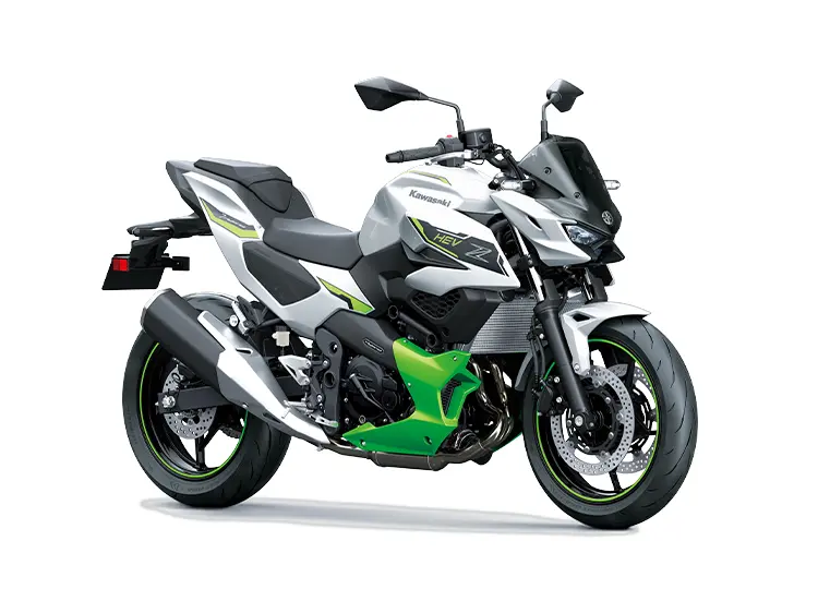 2024 Kawasaki Z7 HYBRID Metallic Bright Silver / Metallic Matte Lime Green / Ebony