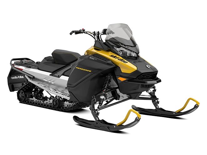 2025 Ski-Doo Renegade Renegade Sport Black and Neo Yellow 600 ACE