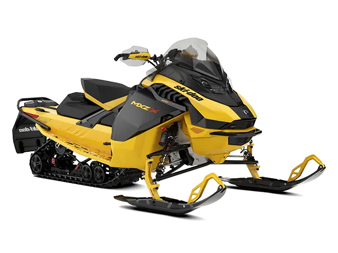 2025 Ski-Doo MXZ X 600R E-TEC Neo Yellow and Black