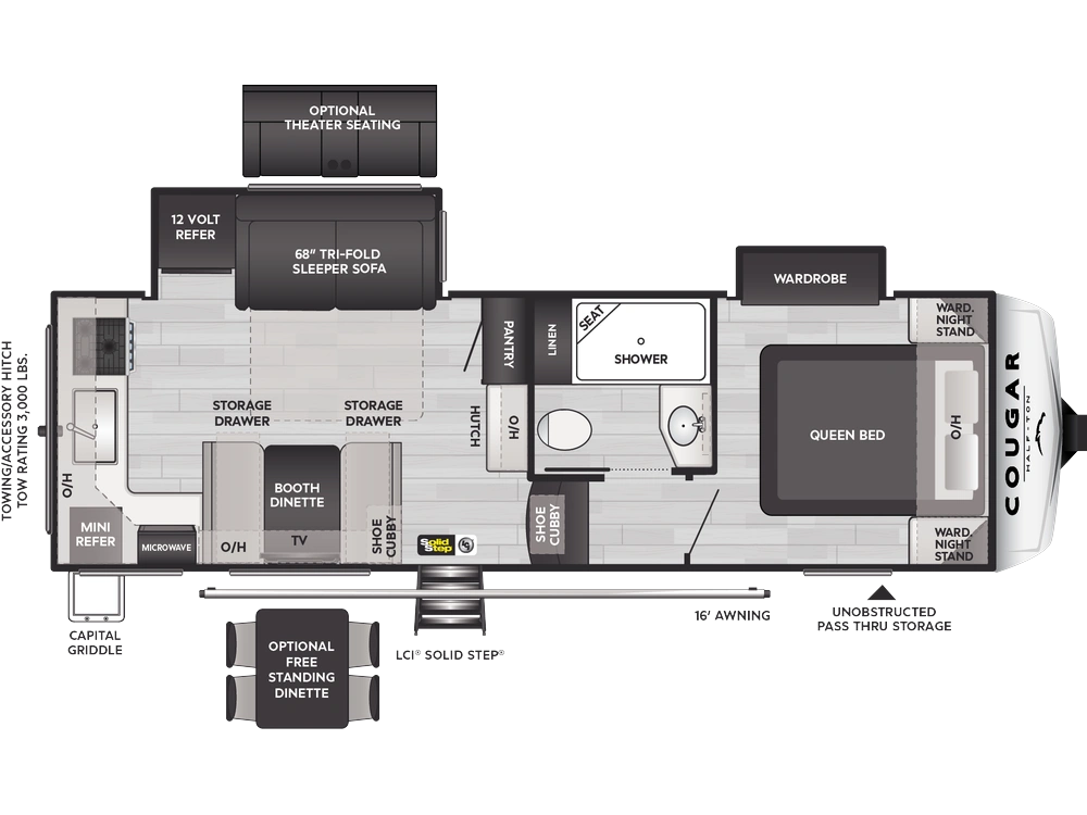 2025 Keystone RV Cougar Half-Ton Cougar Half-Ton 23MLE alt