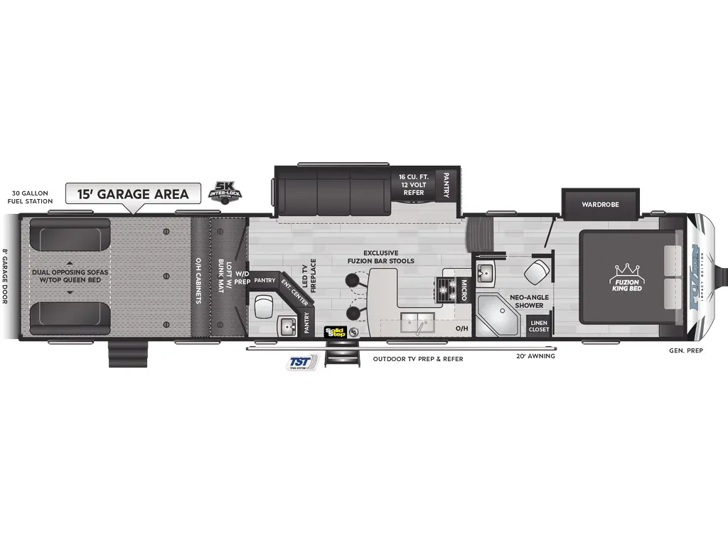 2025 Keystone RV Fuzion Impact Edition 415