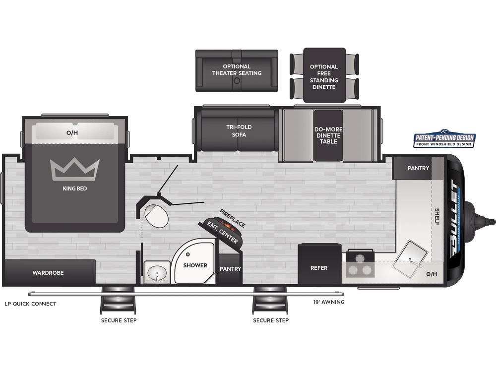 Keystone RV Bullet Premium Bullet Premium 265FKS 2025 alt