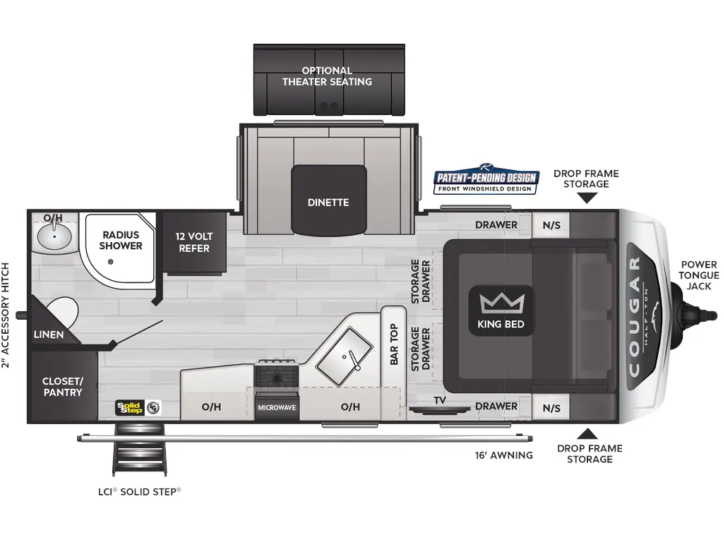 2025 Keystone RV Cougar Half-Ton 22RBS