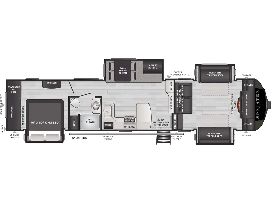 2025 Keystone RV Sprinter 3670FLS