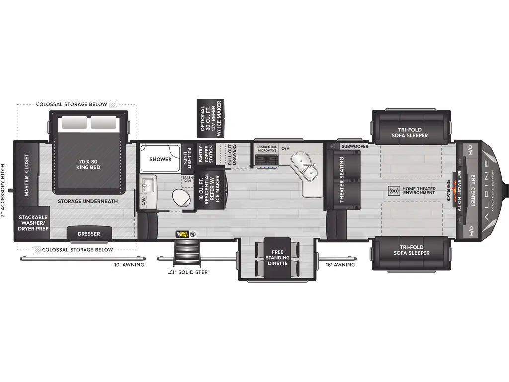 2025 Keystone RV Alpine Avalanche Edition 346FL