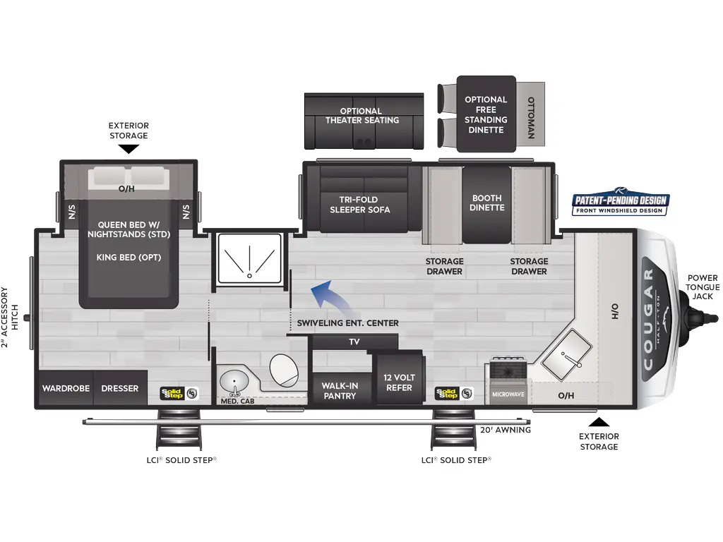 2025 Keystone RV Cougar Half-Ton 25FKD