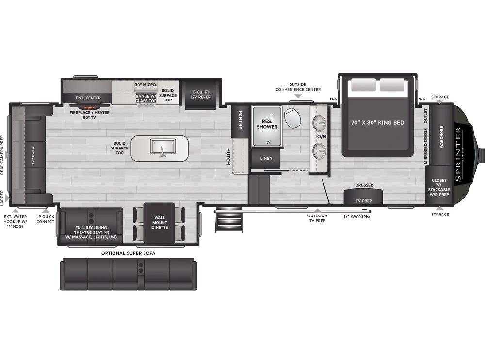 2025 Keystone RV Sprinter Sprinter 3190RLS alt