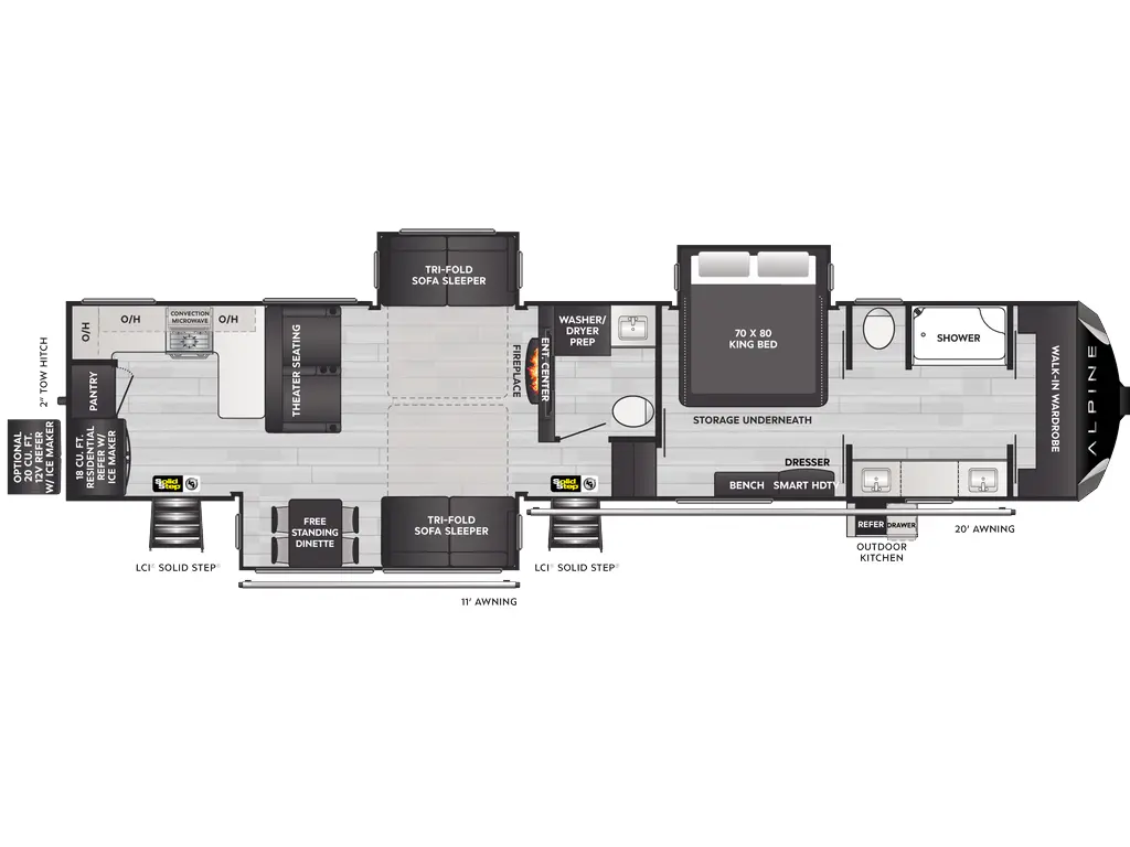 2025 Keystone RV Alpine 3910RK