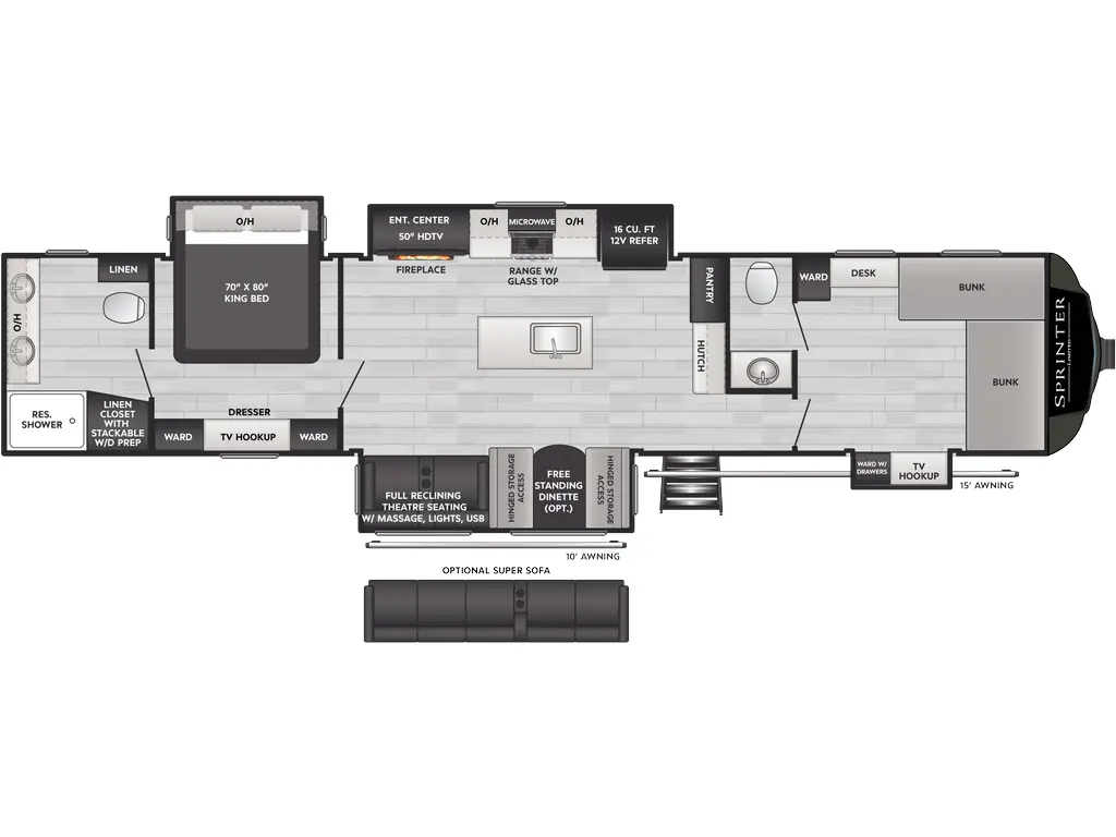 2025 Keystone RV Sprinter 3980FBS