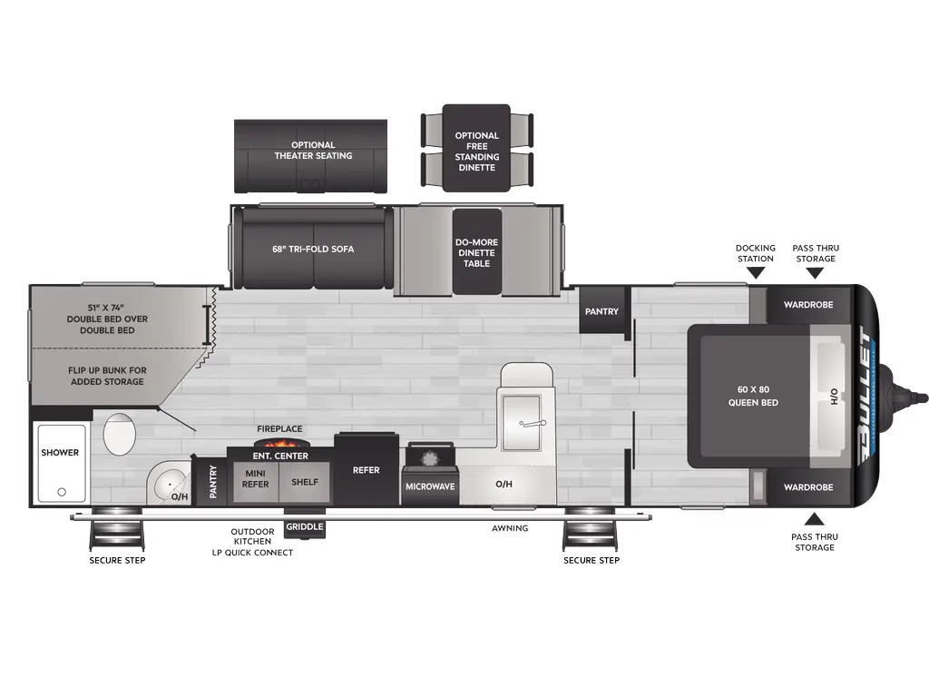 2025 Keystone RV Bullet Crossfire 290BHS