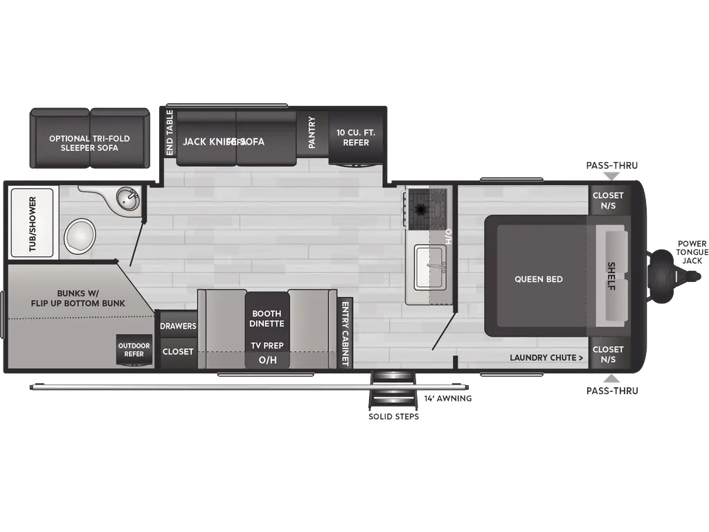 2025 Keystone RV Hideout 25BHSWE