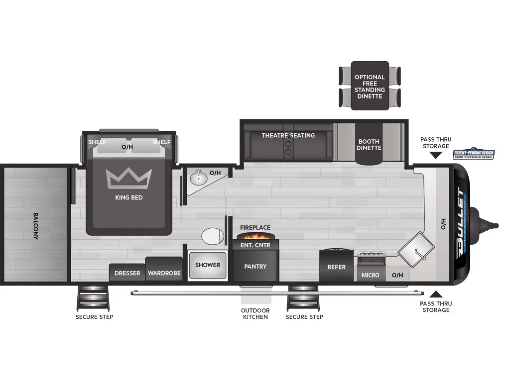 2025 Keystone RV Bullet Premium 271KBS