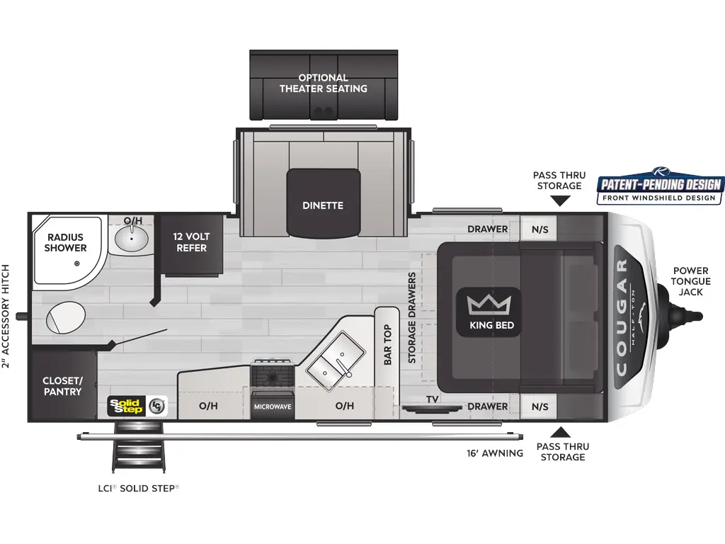 2025 Keystone RV Cougar Half-Ton 22RBSWE
