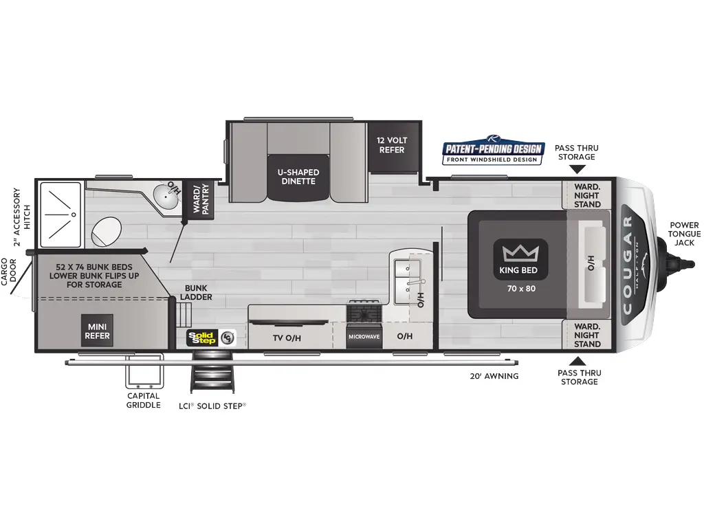 2025 Keystone RV Cougar Half-Ton 25DBSWE