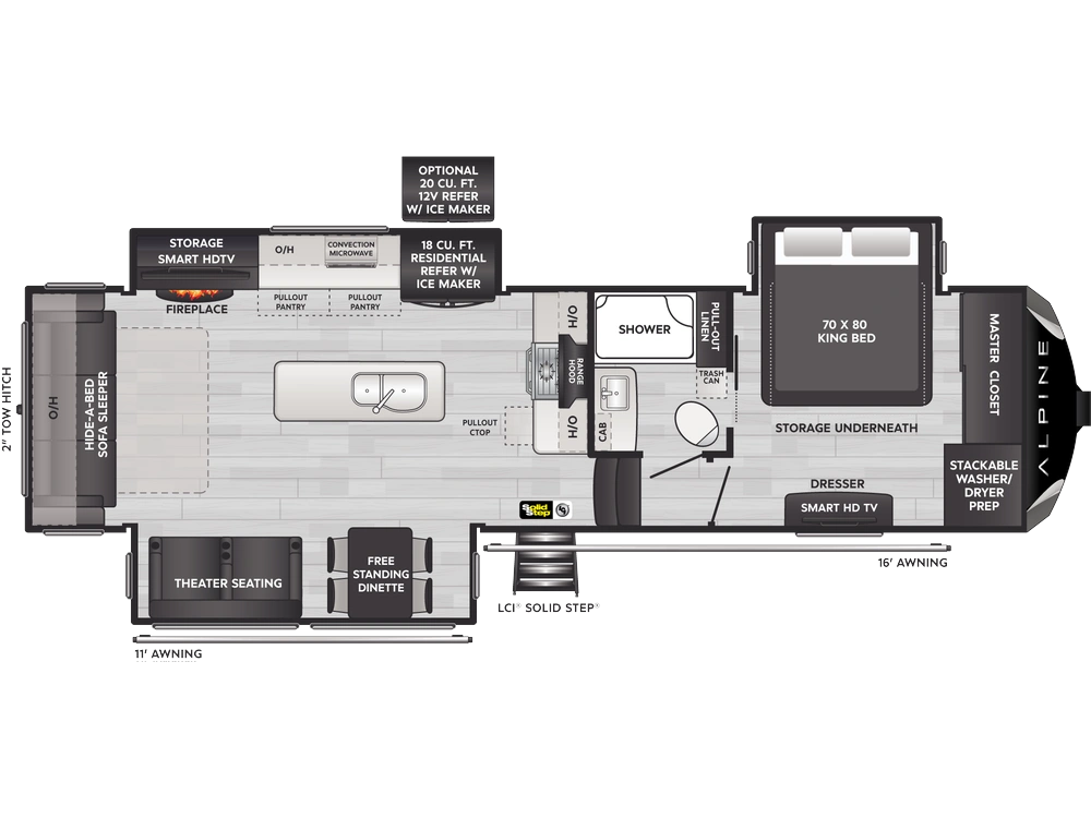 Keystone RV Alpine Alpine 3011CK 2025 alt