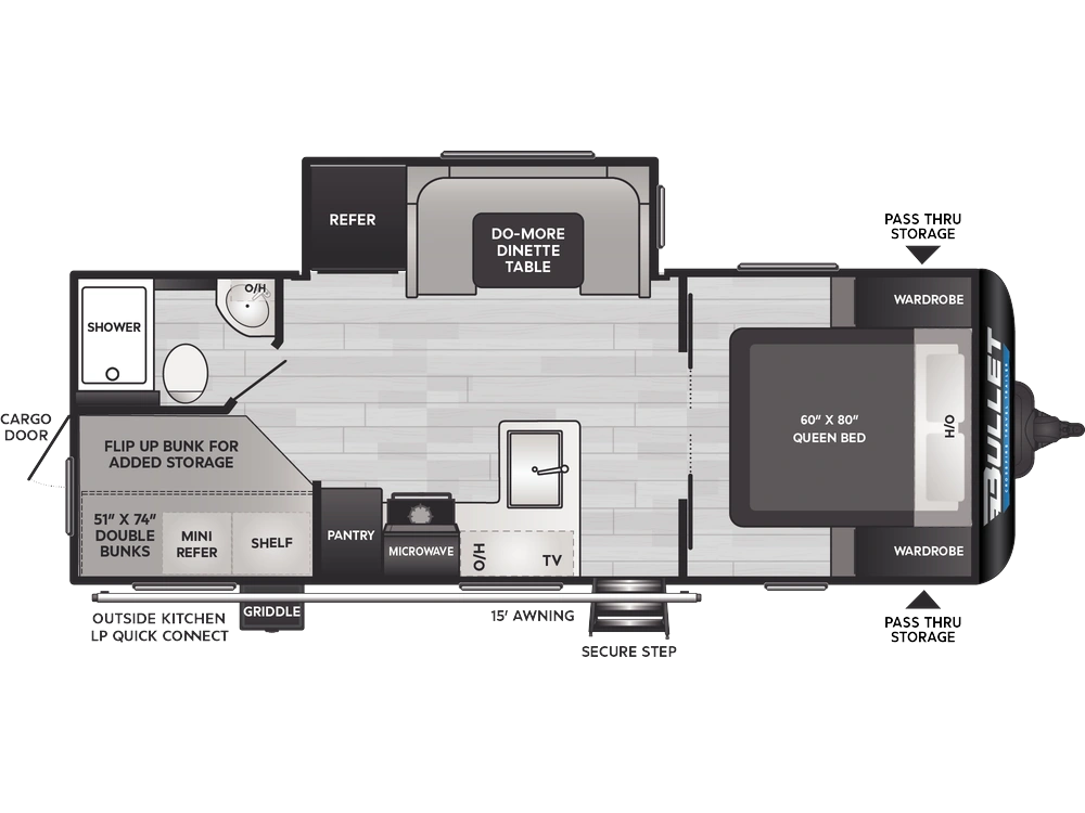 2025 Keystone RV Bullet Crossfire Bullet Crossfire 2290BH alt