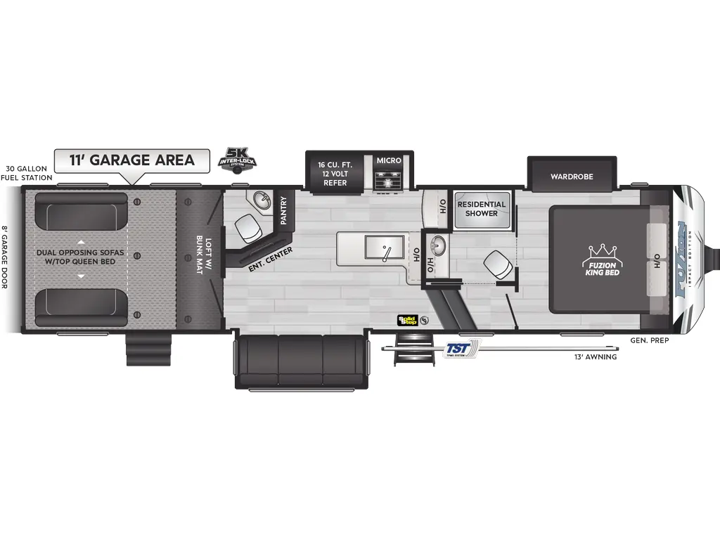 2025 Keystone RV Fuzion Impact Edition 337
