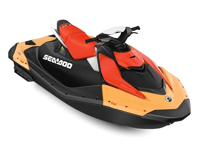 2025 Sea-Doo Spark Spark for 2 Sunrise Orange / Dragon Red 90 alt