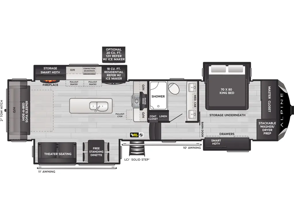 2025 Keystone RV Alpine 3303CK