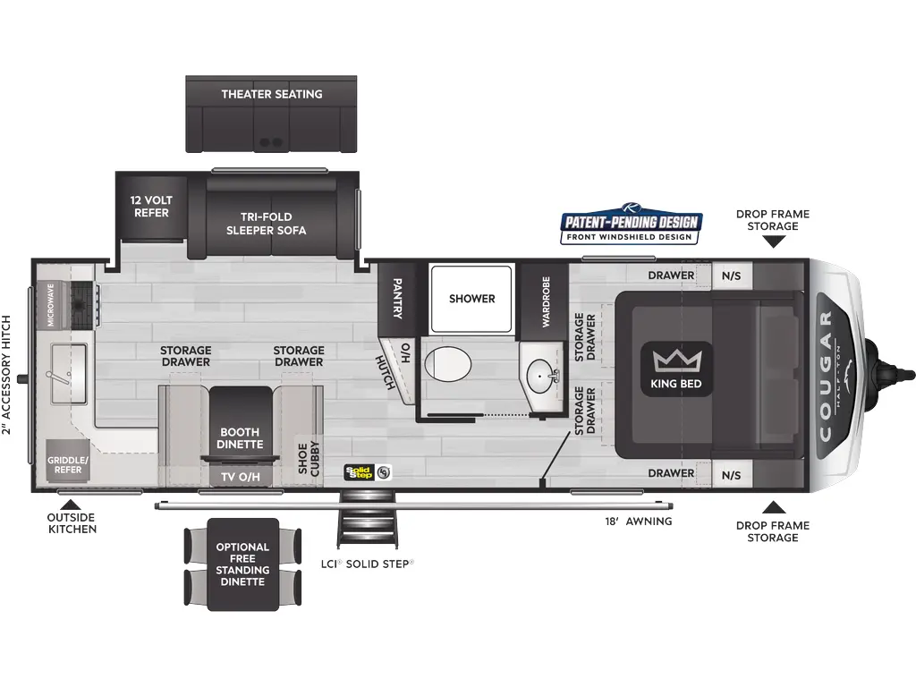 2025 Keystone RV Cougar Half-Ton 25MLEWE